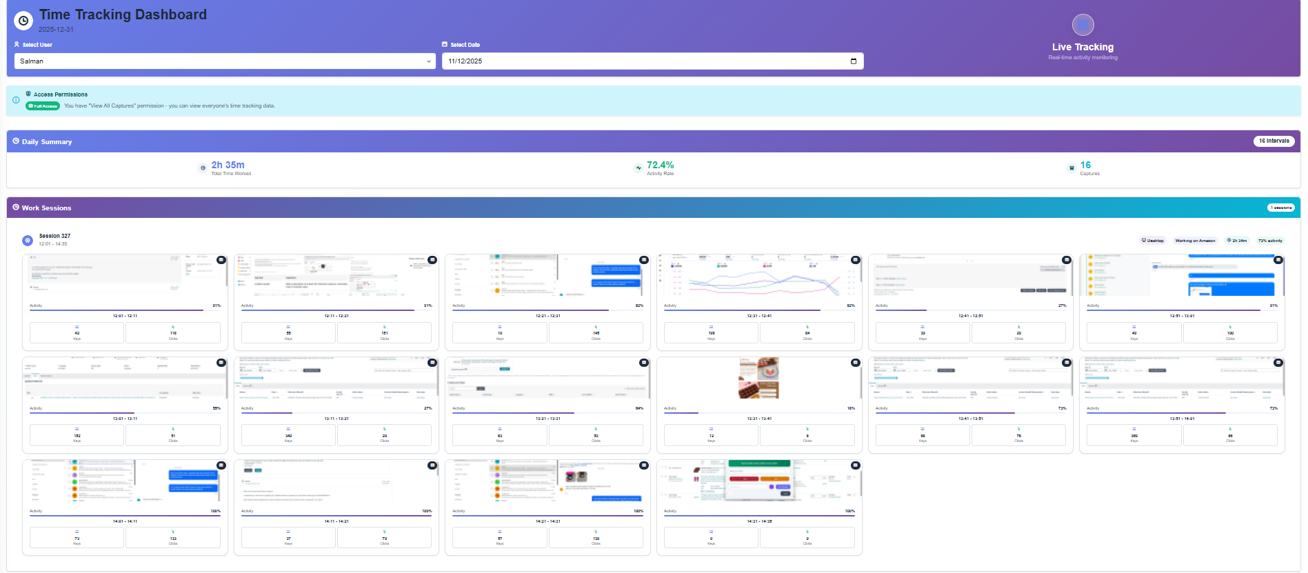 Time Tracking Report